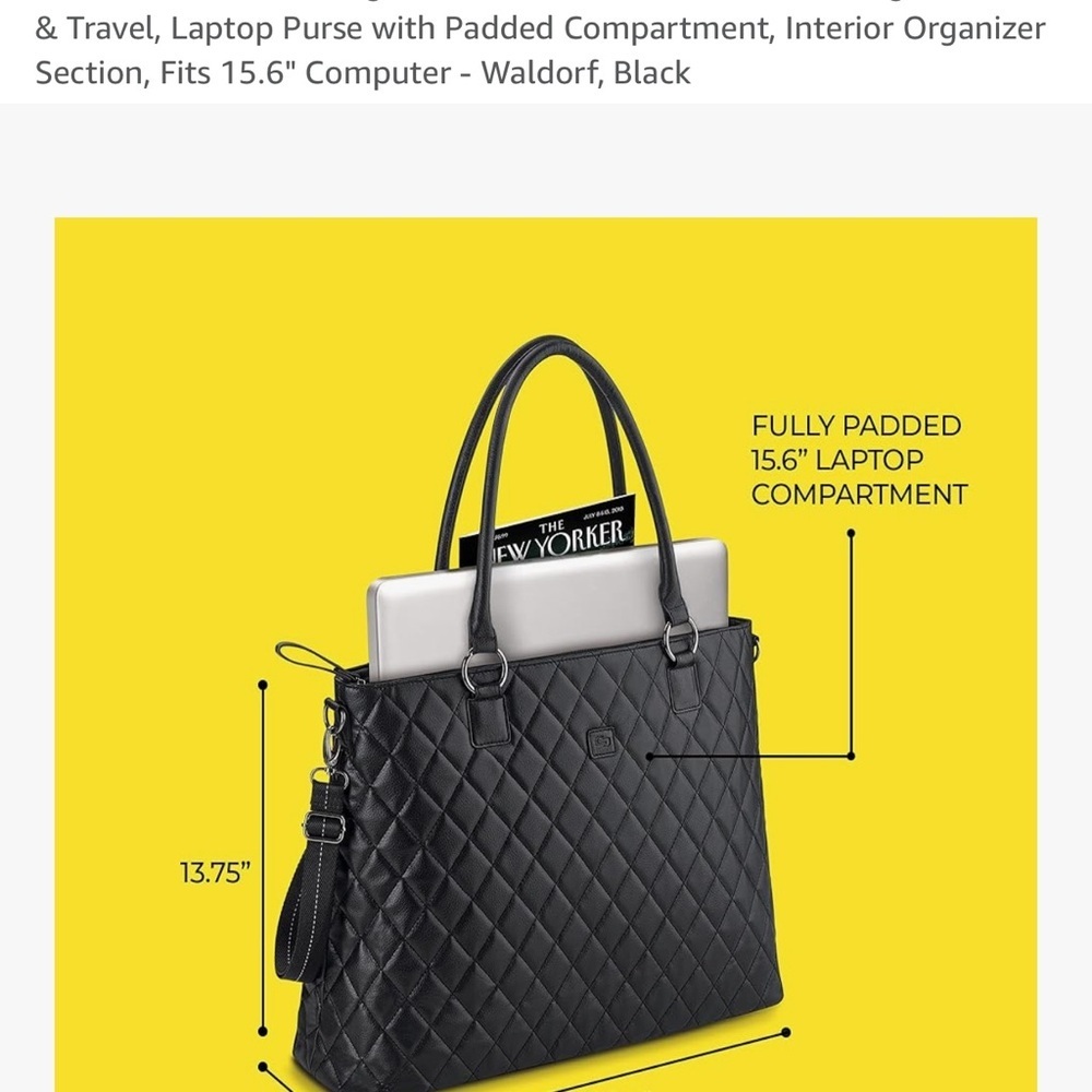NWOT Solo New York Tote for woman - Picture 13 of 13
